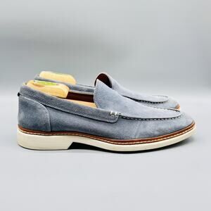 Allen Edmonds Shoes Mens 11 Blue Suede Wilder Venetian Loafers Casual Slip On